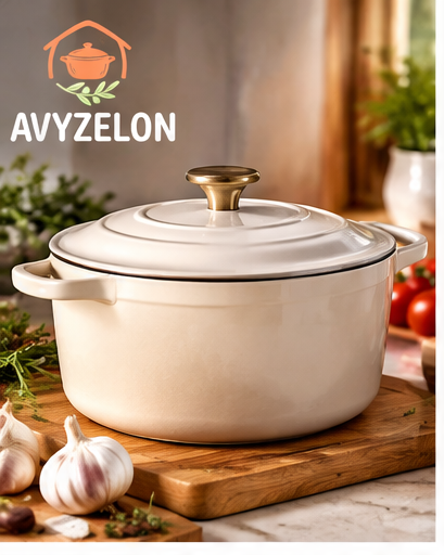 AVYZELON Enameled Cast Iron Dutch Oven