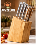 AVYZELON Wooden Knife Block
