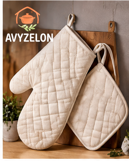 AVYZELON Quilted Oven Mitts