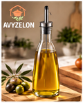 AVYZELON Glass Oil Dispenser Bottle