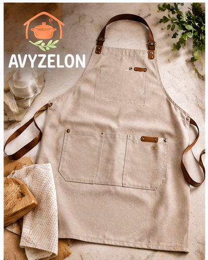 AVYZELON Canvas Kitchen Apron
