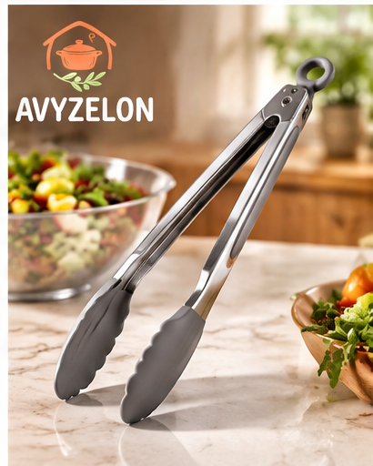AVYZELON Stainless Steel Food Tongs