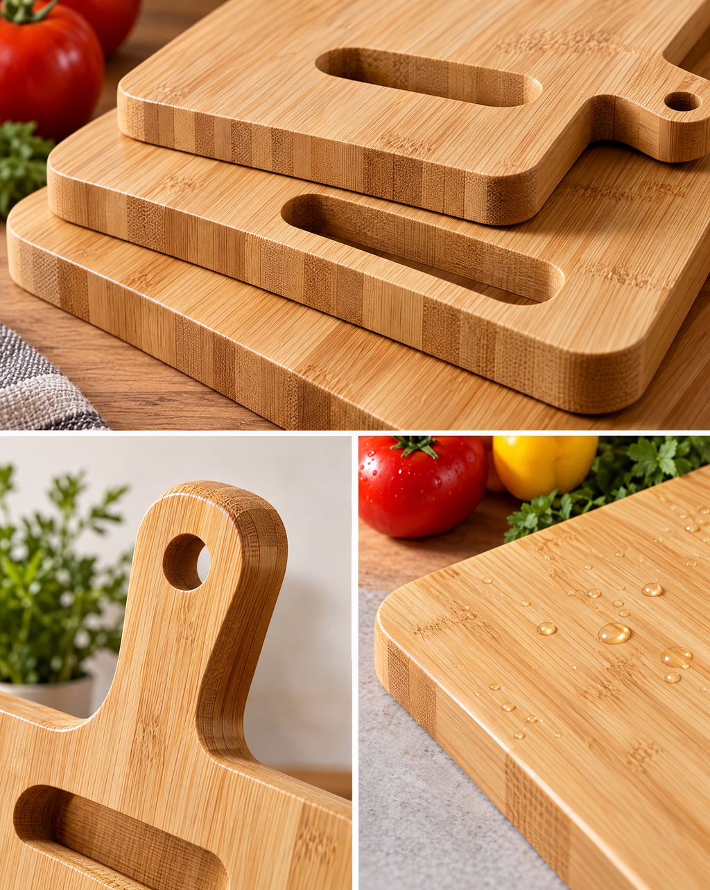 AVYZELON Wooden Cutting Boards Set