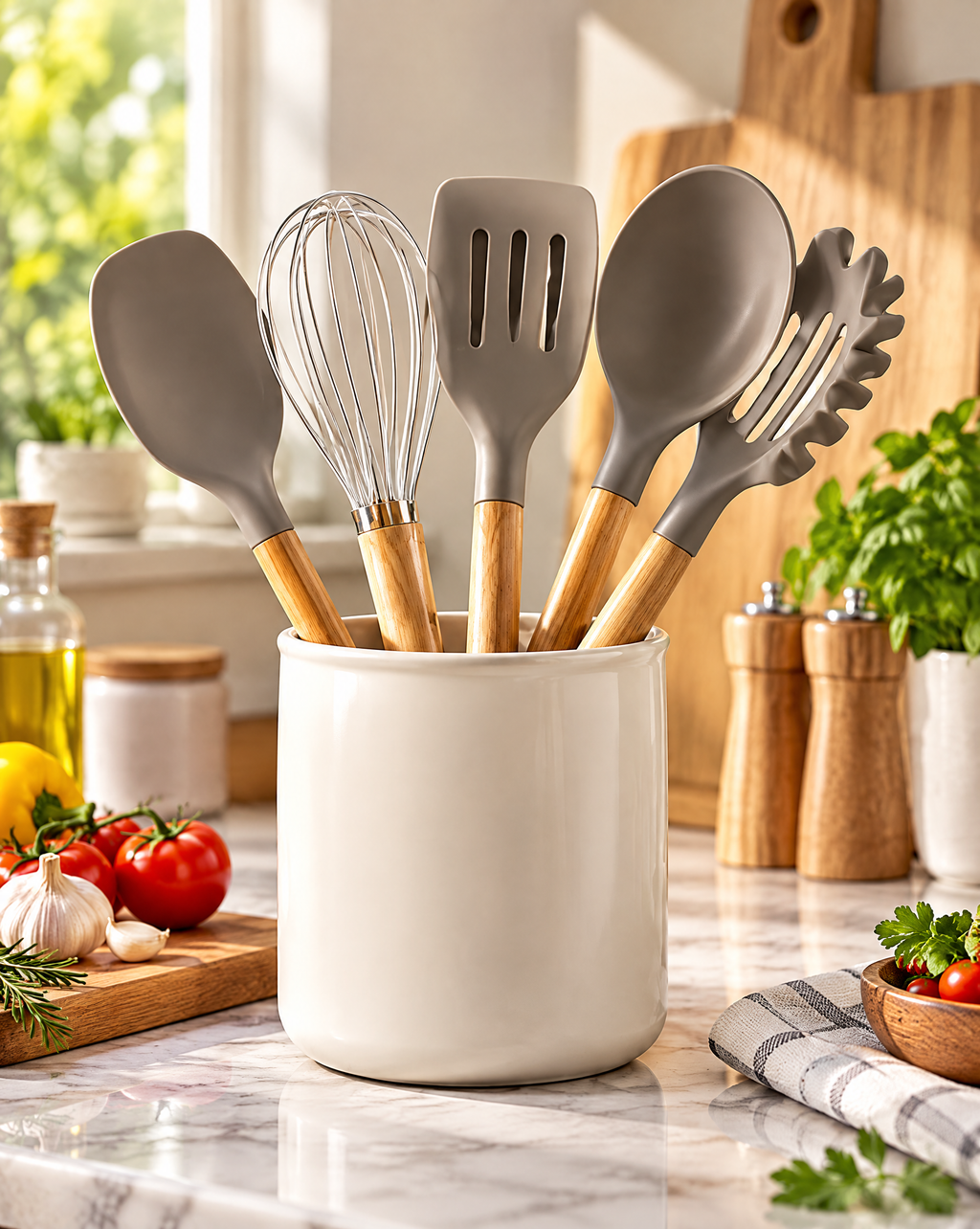 AVYZELON Ceramic Utensil Holder