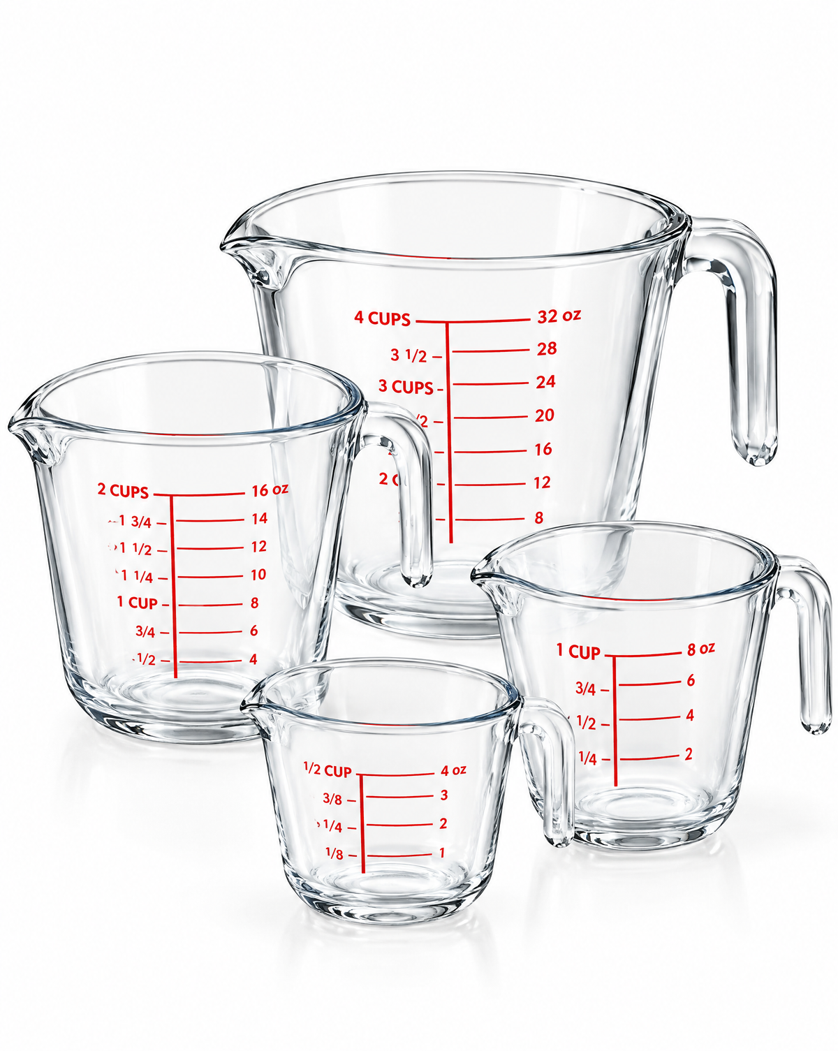 AVYZELON Glass Measuring Cups Set