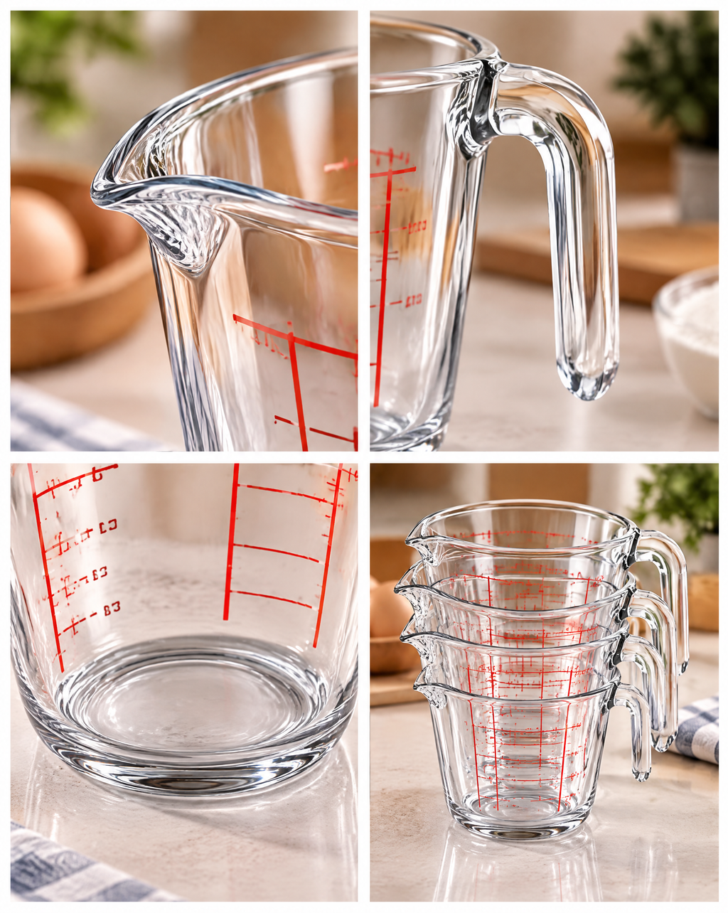 AVYZELON Glass Measuring Cups Set
