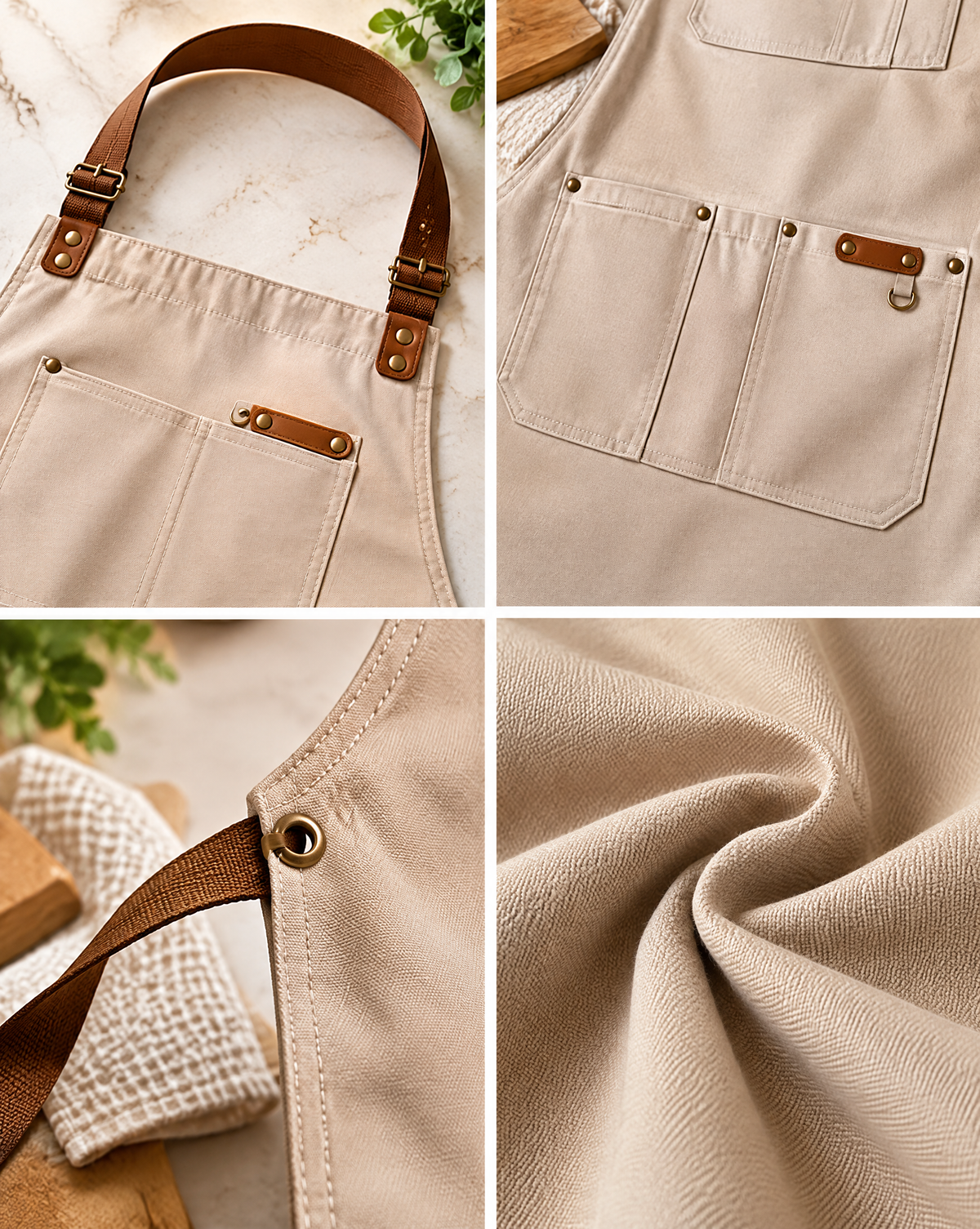 AVYZELON Canvas Kitchen Apron