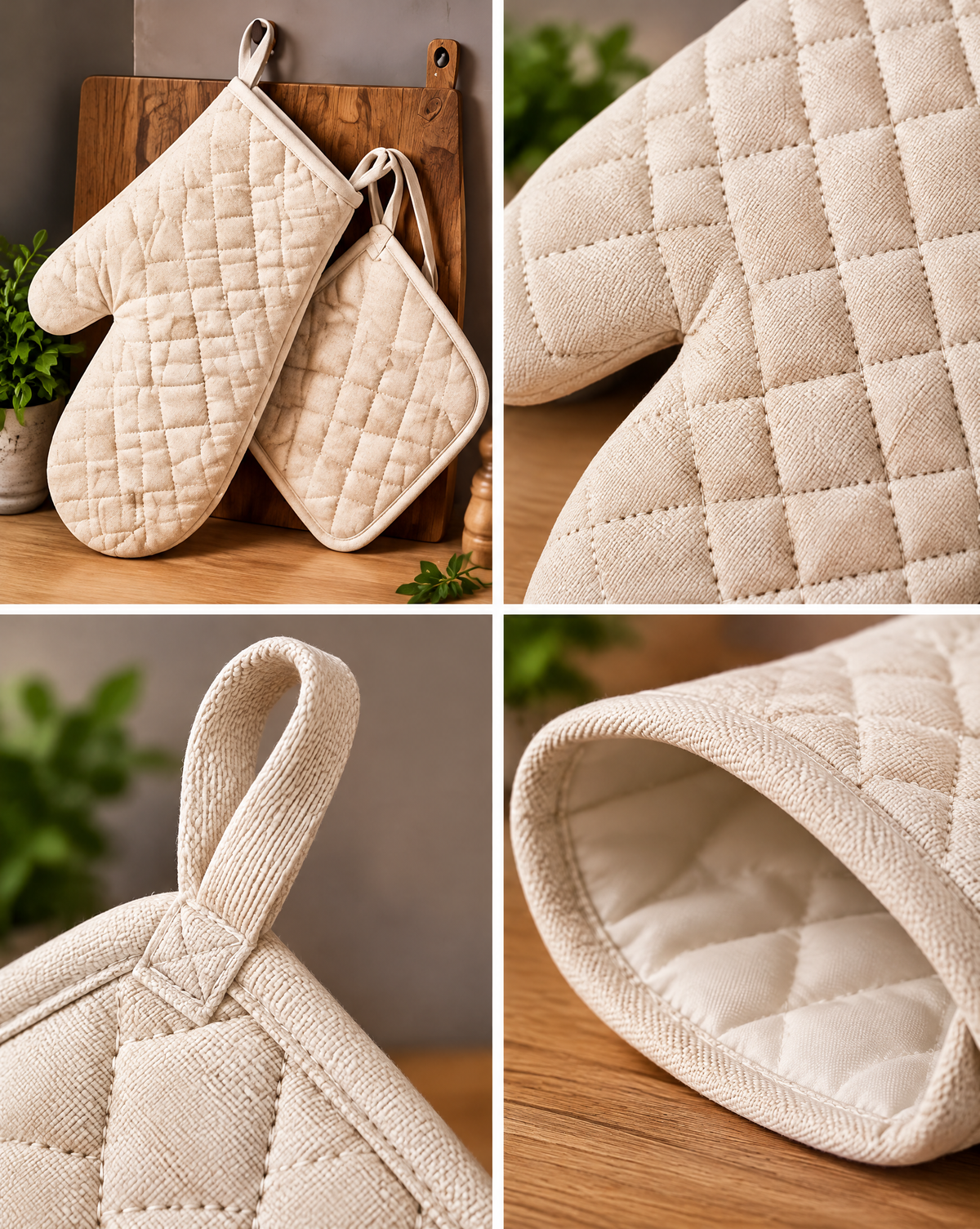 AVYZELON Quilted Oven Mitts