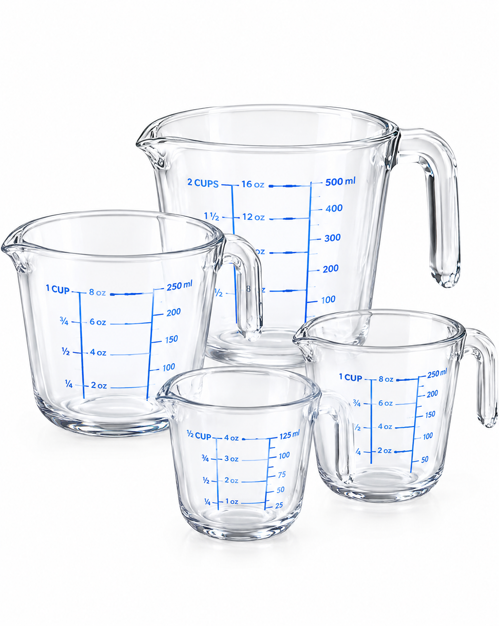 AVYZELON Glass Measuring Cups Set
